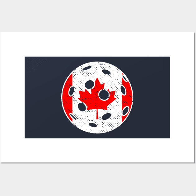 Pickleball Canada Flag Wall Art by BraaiNinja